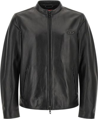 Diesel Black Mandarin Collar Jacket