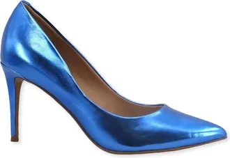 Steve Madden D&eacute;coll&eacute;te - Dames - Pumps - Blauw - 37 1/2 EU - Leer - Schoenen