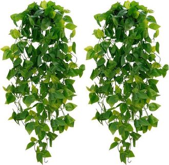 OEM Plantas Colgantes Artificiales - 2 Unidades - Verde