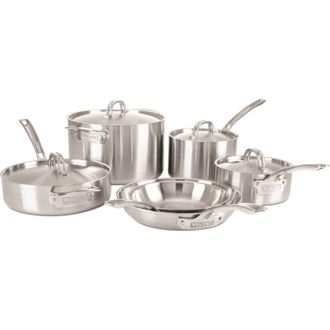 Viking Professional 10-Piece 5-Ply Satin Finish Cookware Set in Stainless Steel at Nordstrom