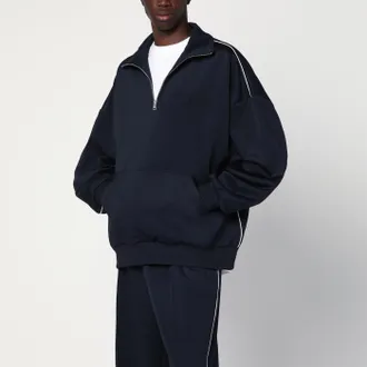 Gucci Felpa blu navy in jersey tecnico