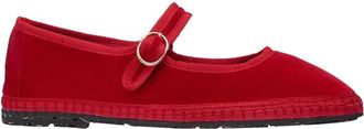 Flabelus Mellark Mary Jane - Dames - Ballerinas - Rood - 37 EU - Katoen - Schoenen