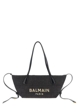 Balmain Black Track Small Tote