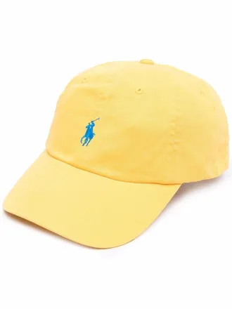 Polo Ralph Lauren embroidered-logo baseball cap - men - Cotton - One Size - Yellow