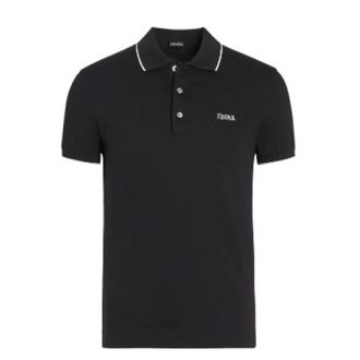 Ermenegildo Zegna Hombre, Camisetas, Negro, Talla: 3XL