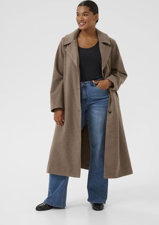 Kaffe Curve Jas KCnanny Jas Loose fit brown