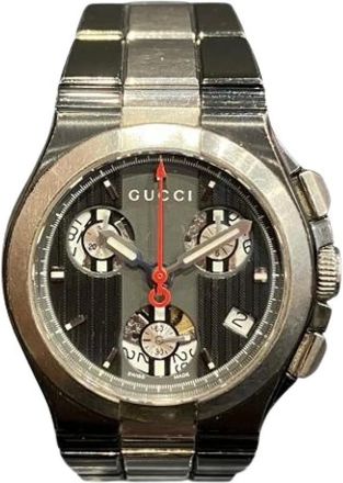 Gucci Pre-owned Watches, male, Black, Size: ONE SIZE Pre-owned 124.4 Wristwatch