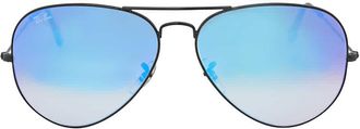 Ray-Ban Aviator Flash Lenses Blue Gradient Unisex Sunglasses RB3025 002/4O 62