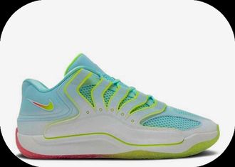 Nike Mens Kd18 Basketball Shoes In White/aqua