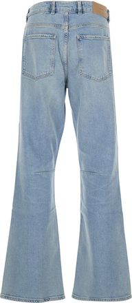 Represent Mens Boot-Cut Jeans Blue Cotton