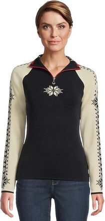 Dale of Norway Geilo Feminine Sweater Womens Sweater Navy Off-White Raspberry : XL (Womens 16-18), Wool