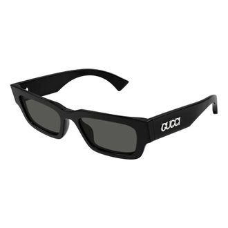 Gucci Stijlvolle Zonnebril Zwart - Heren - Zonnebrillen - Zwart - 52 MM - Accessoires