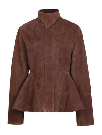 Alaia PEPLUM JACKET IN SUEDE GOATSKIN - Alaia - Woman