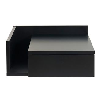 Miliboo Mesilla De Pared Negra Con Caj&oacute;n Nasty
