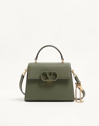 Valentino Garavani Borsa A Mano Piccola Valentino Garavani VSling In Vitello Granato Donna VERDE MILITARE UNI