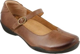 Taos Womens Ta Dah Mary Jane Flat In Whiskey