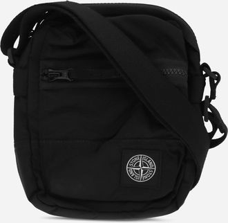 Stone Island Coated Nylon Metal Crossbody Bag Black