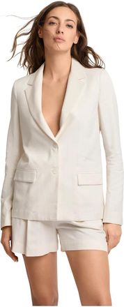 Kocca Chique Professionele Party Blazer - Dames - Blazers - Beige - S - Leer - Jassen