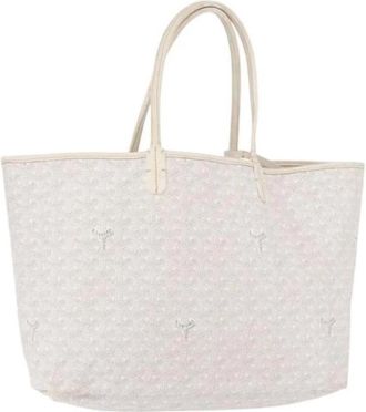 Goyard Pre-owned Saint Louis Tote - Dames - Vintage Shopper - Wit - ONE Size - Leer - Vintage