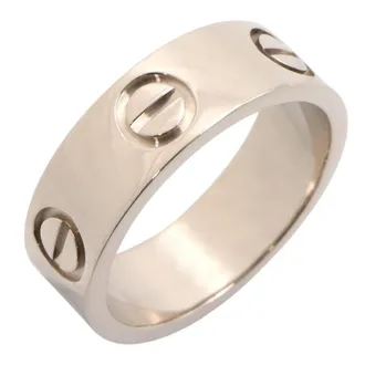 Cartier Silver White Gold (18K) Band Ring (Pre-Owned)