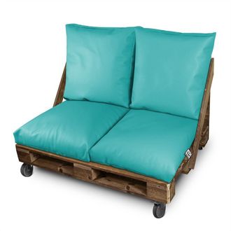 Happers Happers - Coj&iacute;n Multiusos Suelo O Respaldo O Asiento Para Palets Exterior Turquesa 60x80 (1 Unidad) Turquesa
