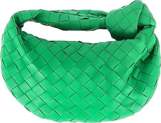 Bottega Veneta Intrecciato Lambskin Leather Mini Jodie Handbag (Authentic Pre- Loved)