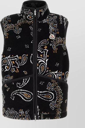 Moncler printed reversible padded vest