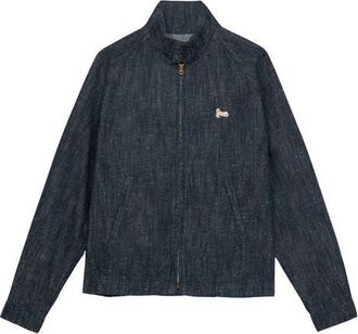 Fortela Carol Indigo Rinse Denim Zip-Up Jacket in Blue at Nordstrom, Size 48 Eu