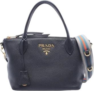 Prada Pre-owned Handbags, female, Black, Size: ONE SIZE Pre-owned Vintage Handbag
