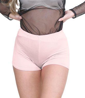 Janisramone Chic Mini Shorts for Women UK, Stretchable Hot Pants for Club, Dance, Gym & Cycling Running Shorts Womens Perfect for Summer Fashion Fitted Athletic S