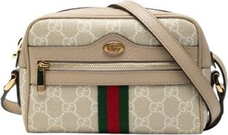 Gucci Pre-owned Cross Body Bags, female, Beige, Size: ONE SIZE Pre-owned Vintage Shoulder Bag