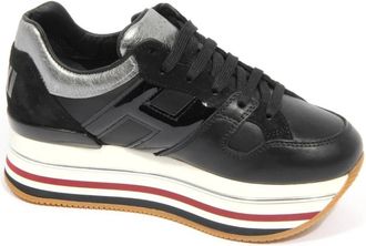 Hogan H403 Maxi Sneakers - Dames - Sneakers - Zwart - 40 EU - Schoenen