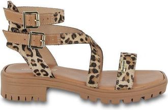 Les Tropeziennes Leren sandalen met lage hak Hursulapo