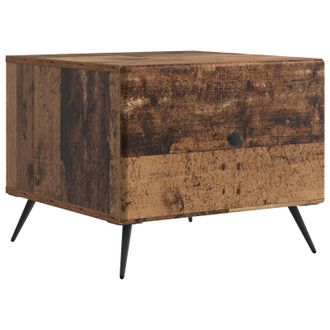 vidaXL Mesa De Caf&eacute; Con Caj&oacute;n Madera Envejecida 49 X 50 X 40 Cm Vidaxl