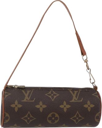 Louis Vuitton Papillon Pochette Monogram Canvas Brown Canvas Bag (Pre-Owned)