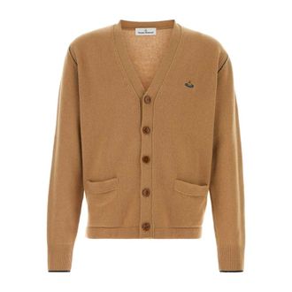 Vivienne Westwood Cardigans, male, Brown, Size: XL Alex Cardigan