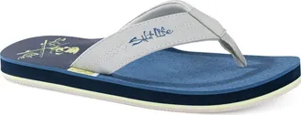 Salt Life The Harbor Flip Flop in Grey /Grey at Nordstrom, Size 12