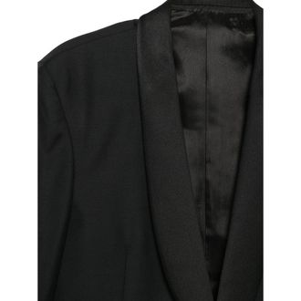 Canali Wool Shawl Lapel Pant Suit - Black