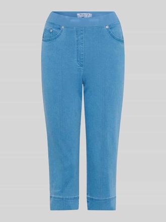 Raphaela by Brax Slim Fit Caprihose aus Baumwoll-Mix in Blau, Gr&ouml;&szlig;e 36