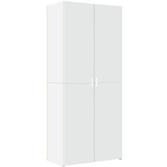 vidaXL Vidaxl - Aparador alto madera de ingeniería blanco 80x42,5x185 cm