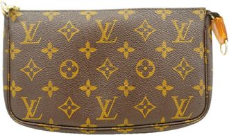 Louis Vuitton Brown Pouch (Pre-Owned)