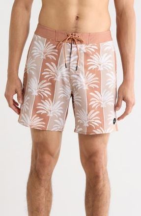 Rvca Down Right Swim Trunks in Burnt Sienna at Nordstrom Rack, Size 29