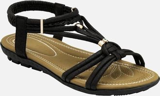 Lotus Womens Domenica Womens Sandals - Black - Size: 7