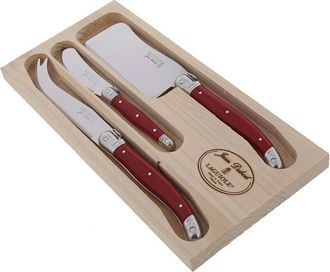 Jean Dubost 3Pc Cheese Set With Cleaver
