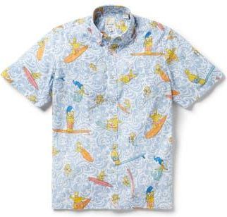 Reyn Spooner The Simpsons Cowabunga Button-Down Shirt in Chambray at Nordstrom Rack, Size Small