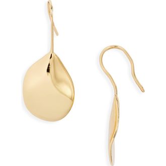 Nordstrom Demi Fine Organic Petal Earrings in 14K Gold Plated at Nordstrom