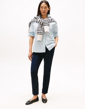 Tommy Hilfiger Womens Slim Fit Chino - Navy - 10