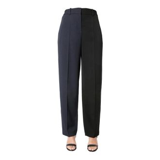 Givenchy Wide Trousers, female, Blue, Size: S Tailored Trousers