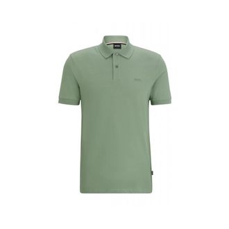 HUGO BOSS Heren, Tops, Groen, Maat: 3XL Katoen