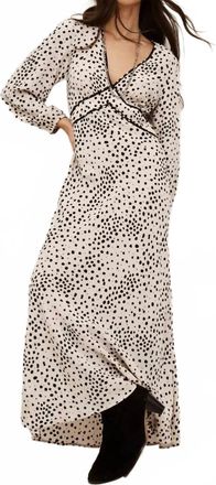 BA&SH Derby Maxi Dress In Ecru Black
